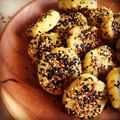 amy's cooksnap of when they made フライパンdeごま団子風スイートポテト.