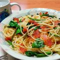 たすく03123's cooksnap of when they made ほうれん草とベーコンの簡単パスタ.