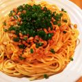 アルファルファ♡'s cooksnap of when they made やみつき〜♡ネギたっぷり納豆キムチパスタ.