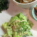 あき0304's cooksnap of when they made 簡単おつまみ❀キャベツと明太マヨ.