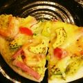 むこしろくま's cooksnap of when they made 30分で完成！？不思議パンのアボカドピザ.