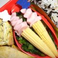 なーおみん's cooksnap of when they made 可愛いソフトクリーム（キャラ弁おかず）.