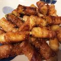 riyyyyyyko's cooksnap of when they made ねぎ1束消費！豚肉の甘ピリ辛いねぎ巻き.