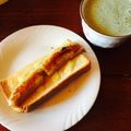 ゆぼ☆'s cooksnap of when they made ☆バナナチーズハニートースト☆.