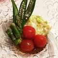 なつき☆ミ's cooksnap of when they made トマトおくらアスパラキャベツの和風サラダ.