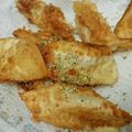 [*asuka*]'s cooksnap of when they made 餃子の皮で！チーズ包み♪.
