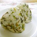うしたん＊'s cooksnap of when they made 簡単☆大根葉と塩こんぶの混ぜ込みおにぎり.