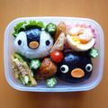 おポチ's cooksnap of when they made ピングー＆ピンガ（キャラ弁）.