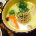 まんまるりお's cooksnap of when they made 肉団子と春キャベツ☆ミルクスープ.