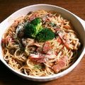 さくら亀丸's cooksnap of when they made トマトとしめじのガーリックパスタ.