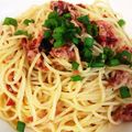 うみのおたから's cooksnap of when they made (∵)屋：梅ツナおろしの和風パスタ.