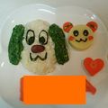になちゃん★'s cooksnap of when they made バースデープレート「いないいないばぁ」.