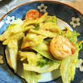 うまい〜を求めて！'s cooksnap of when they made 海老とキャベツのオイマヨ炒め.
