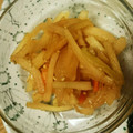 momomilco's cooksnap of when they made 大根の皮と人参のきんぴら★.