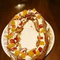 まぐろかれー's cooksnap of when they made HMで簡単♡シューケーキのXmasリース.
