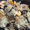 かめろん0804's cooksnap of when they made 鮭とひじきレンコンの炊き込みご飯.
