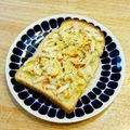 YUZVIO's cooksnap of when they made 桜えび×白菜×醤油麹のトースト.