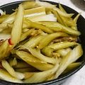 男の子4人のママもっち's cooksnap of when they made セロリの甘酢漬け.
