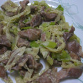 conn's cooksnap of when they made 砂肝とネギの山椒マヨ炒め♡.