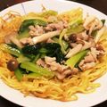 agnesあにえすb's cooksnap of when they made 豚バラと小松菜のあんかけ焼きそば.