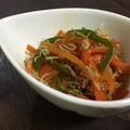 ＋SUN3's cooksnap of when they made にんじん、ピーマンのじゃこ炒め.