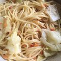 ちゃもはむ's cooksnap of when they made キャベツと桜えびのペペロンチーノ.