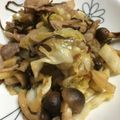 ちばたかし's cooksnap of when they made たっぷり千切りキャベツ白菜の塩昆布炒め.