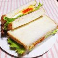 ひぃこ＊'s cooksnap of when they made ハニーマスタードが決め手☆サンドイッチ.