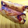 ＋SUN3's cooksnap of when they made ✿そのままパクッ♬ウインナーの棒餃子✿.