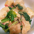 sakipuuu's cooksnap of when they made ささみ・カニカマ・小松菜のマヨ炒め.