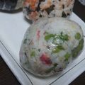 ふぁんたにゃん's cooksnap of when they made 彼に好評。苦うま春菊ごま炒め(おにぎり).