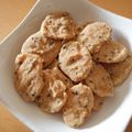 だらだらりん's cooksnap of when they made 子供のおやつ☆黒ゴマきなこせんべい.