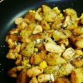moto5th's cooksnap of when they made ジャガ芋と鶏肉の塩レモンカレー炒め.
