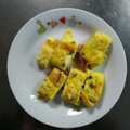 彩音ｍａｍａ's cooksnap of when they made しらす干しとネギの玉子焼き.