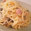 にゃんきー's cooksnap of when they made ワンポットパスタ★カルボナーラ.