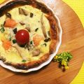 みぃーーみ☆'s cooksnap of when they made ＊鮭とキノコの豆乳キッシュ.