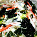 sumomocook's cooksnap of when they made きゅうりとワカメの酢物.