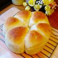 akacyairoF's cooksnap of when they made 初心者でも出来た！フワフワちぎりパン.