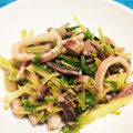 スパイキング's cooksnap of when they made イカがしっとり柔らか～い*セロリの塩炒め.
