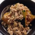 oimoim's cooksnap of when they made かぼちゃのそぼろ煮♡お弁当にも◎.