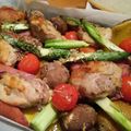 monemaruku's cooksnap of when they made 春野菜とチキンのぎゅうぎゅう焼き♪.