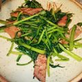 クックM7YXSD☆'s cooksnap of when they made からし菜のベーコン炒め.