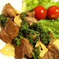 藤が丘のようこ's cooksnap of when they made レバーとパセリのレモンいため.