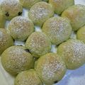 87はるか☆'s cooksnap of when they made 抹茶ちぎりパン（あん&チョコ）HB使用.