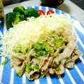 ｹｹﾁｬﾝ's cooksnap of when they made 豚肉の塩ダレ焼♪千切りキャベツにのせて♡.
