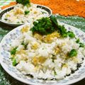 赤い電話's cooksnap of when they made 菜の花ご飯.