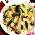 クックKQXKNF☆'s cooksnap of when they made 鶏だんごとしめじの炊き込みごはん.