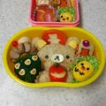 ゆずゼリー♪'s cooksnap of when they made キャラ弁♪緑の彩りブロッコリーが水玉に.