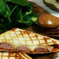 ジュノりん's cooksnap of when they made 魚肉ソーセージとチーズのホットサンド♪.
