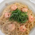 うさしんじくん's cooksnap of when they made 海老と青じその和風パスタ.